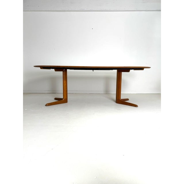 Round Extendable Teak Table from Skovby, 1960s For Sale - Image 4 of 10