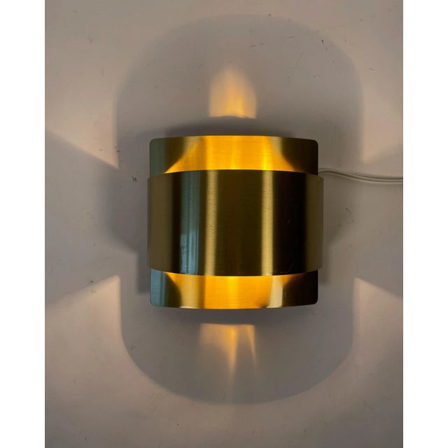 Metal Band Brass Sconces by Peter Celsing for Falkenbergs Lighting, 1960s, Set of 2 For Sale - Image 7 of 12