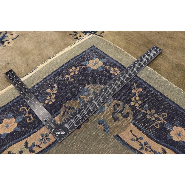 Early 20th Century Antique Chinese Peking Rug - 08'03 x 09'07 For Sale - Image 5 of 10