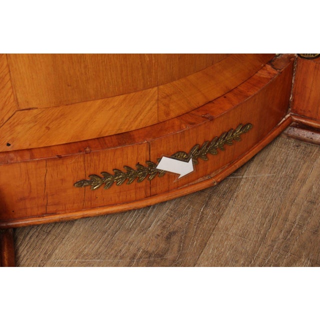 Classical Revival Walnut Ormolu Mounted Desk With Leather Top For Sale - Image 11 of 18