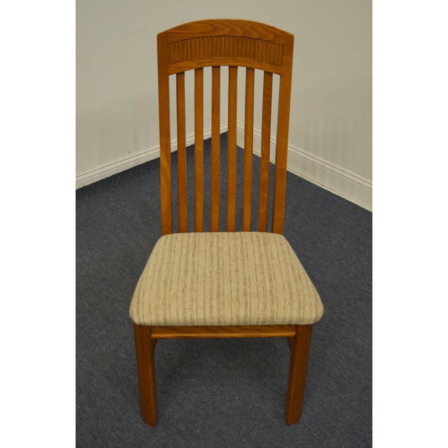 Bassett Furniture Oak Mission Shaker Style Dining Side Chair 4261451