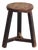 Antique Dark Colored Round Stool, 1900 For Sale