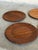 Mid 20th Century Teak Plates Set of 4 Danish Mid-Century Modern Vintage For Sale - Image 5 of 13