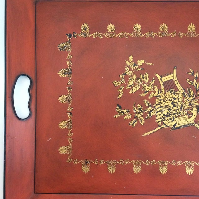 Instrumental Design Metal Serving Tray by Nashco Products of New York For Sale - Image 9 of 13
