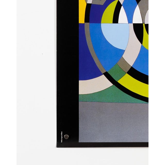 Blue 86th Giro d'Italia Cycling Poster by Ugo Nespolo, 2002 For Sale - Image 8 of 9