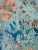Original Aqua and Peach Abstract Painting on Canvas For Sale In Los Angeles - Image 6 of 9