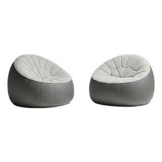 Pair of Impeccable Ottoman Armchairs by Noé Duchaufour-Lawrance for Ligne Roset For Sale