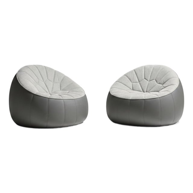 Pair of Impeccable Ottoman Armchairs by Noé Duchaufour-Lawrance for Ligne Roset For Sale