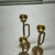 French Country Brass Bugle Candle Holders - Set of 3 For Sale - Image 3 of 3