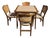 1960s Stakmore Folding Dining Set W/ Cane Back Chairs – Compact Dining / Breakfast Nook For Sale