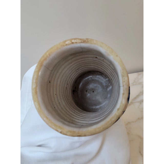 Late 19th Century 19th Century Antique Spanish Pharmacy Jar, Known as an Albarelos For Sale - Image 5 of 8