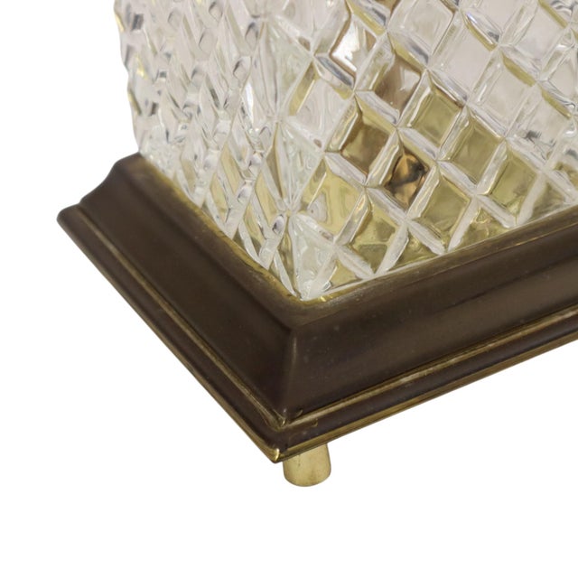 Vintage Glass Table Lamp, 1970s For Sale - Image 11 of 14