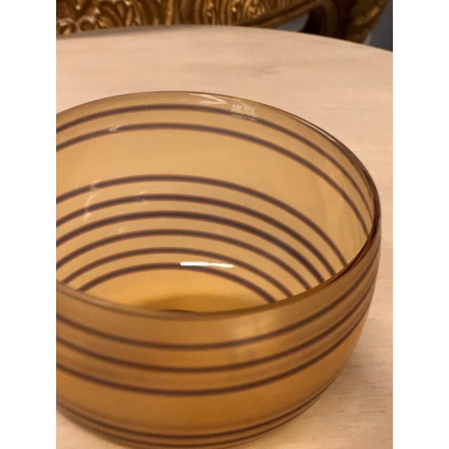 Roberto Faccioli for Arcade Murano Glass Bowl For Sale - Image 10 of 12