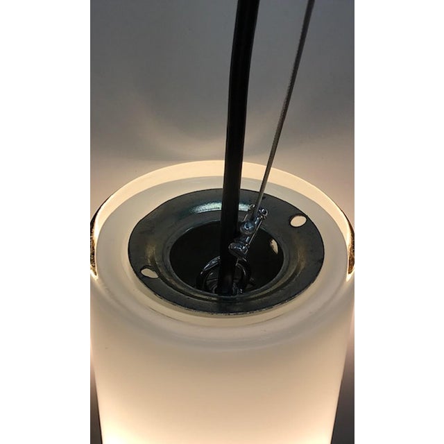 1980s Set of 3 Murano Glass Pendant Lights by Italian Lighting Company I3 For Sale - Image 5 of 11