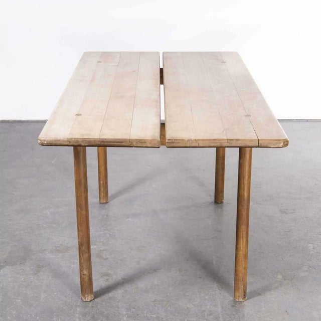 Oak Rectangular Dining Table by Pierre Gautier-Delaye, 1950s For Sale - Image 10 of 10