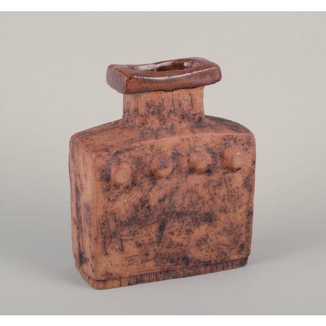 Swedish Ceramic Vase by Curt Magnus Addin, 1970s For Sale - Image 4 of 9