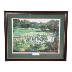 Larry Dyke 'Seventh at the Hills of Lakeway' Limited Ed Golf Landscape Print