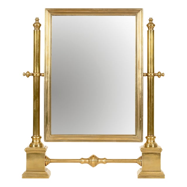 Italian Adjustable Vanity Mirror in Brass by Gio Ponti, 1950s For Sale