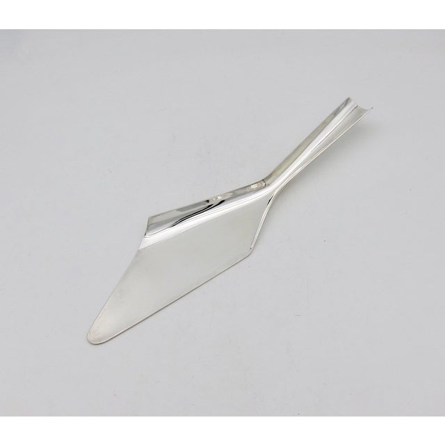 Christofle Lino Sabattini Christofle Gallia Modernist Lido Server With Original Box For Sale - Image 4 of 11