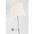 2020s Suzanne Kasler for Visual Comfort Signature Wyatt 39" Statement Sconce in Polished Nickel with Linen Shade For Sale - Image 5 of 8