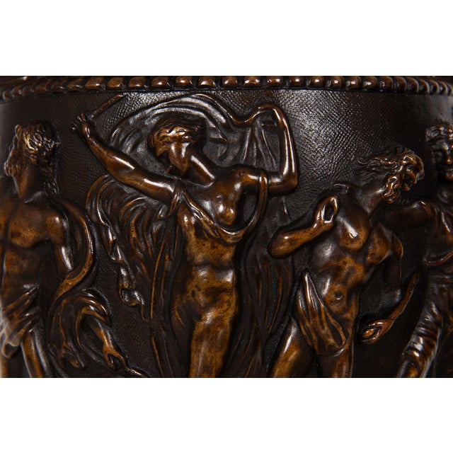 Pair of French Grand Tour Antique Bronze “Townley” Vases Urns Circa 1870 For Sale - Image 11 of 18