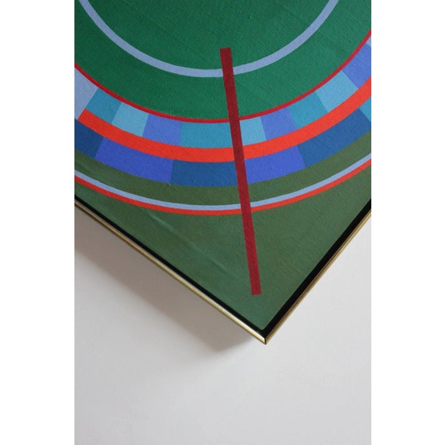 Textile Tom v. Schmitt Geometric Acrylic on Canvas Color Field Study For Sale - Image 7 of 13