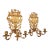 Antique 19th C Pair French Napoleon III Gilt Bronze Louis XVI Style Sconces For Sale