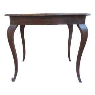 Writing Table with Bowed Legs, 1940s For Sale