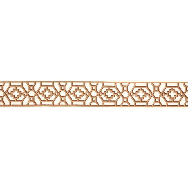 Inspired by Elsie de Wolfe's trellised rooms, Zanzibar Trellis Tape is a fretwork pattern from the 1970s reimagined as a...