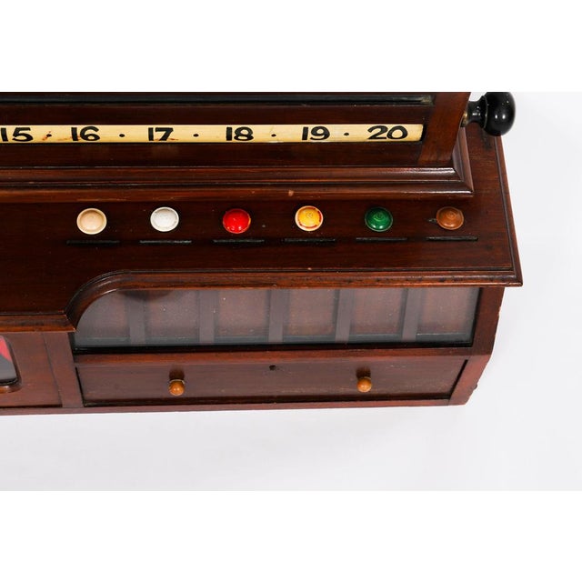 Wood Antique Victorian Billiard Snooker and Life Pool Scoreboard, 1800s For Sale - Image 7 of 18