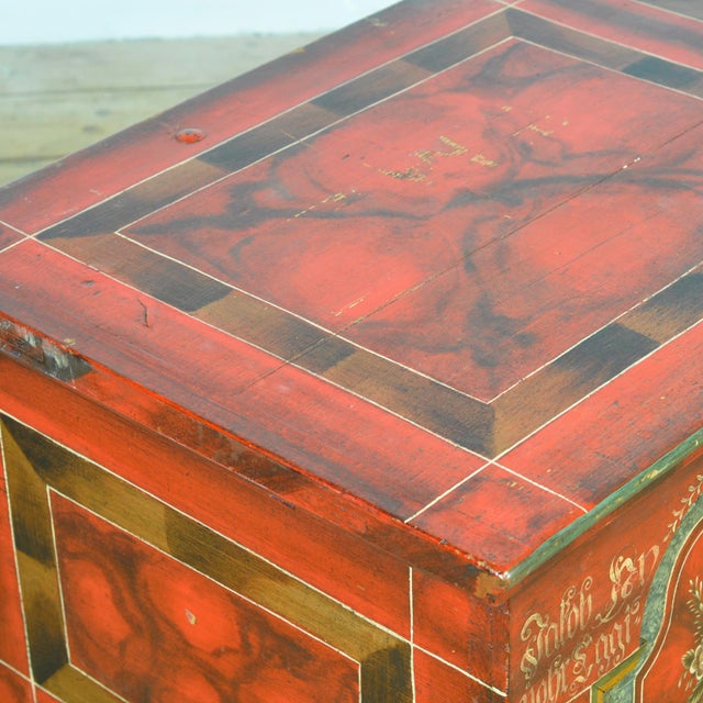 German Folk-Art Bridal Chest, 1829 For Sale - Image 12 of 16