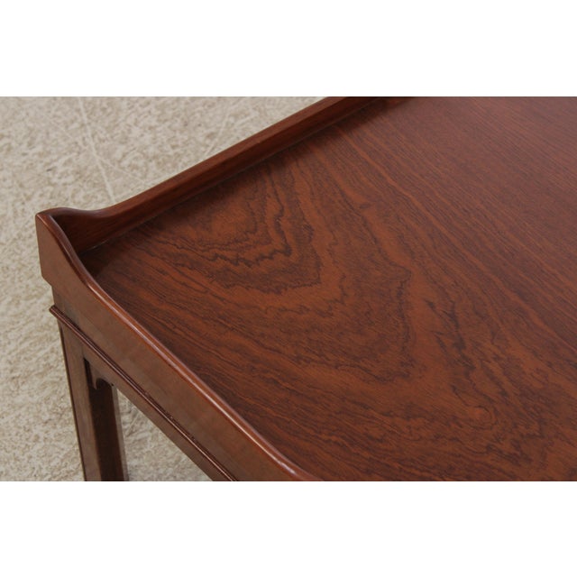 Wood Smith & Watson Attributed Chippendale English Mahogany Coffee Table For Sale - Image 7 of 11