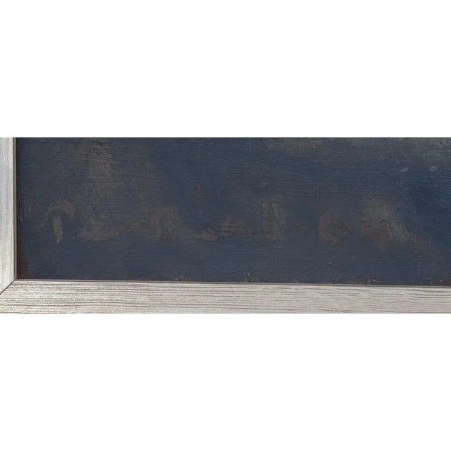 Peer Lorentz Dahl, View of a Church, 1964, Oil on Canvas For Sale - Image 7 of 10