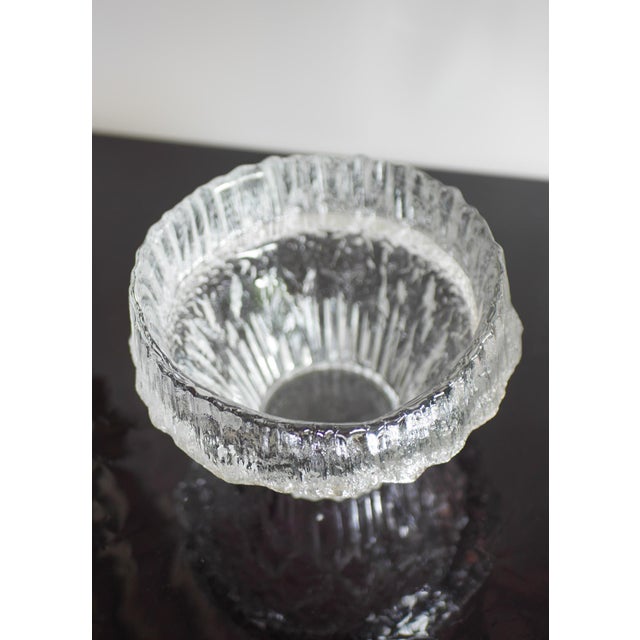 1970s Finnish Art Glass Stellaria Bowl by Tapio Wirkkala for Iittala, 1979 For Sale - Image 5 of 15