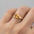 Yellow Pear Citrine East-West Ring, Size 7.5 For Sale - Image 8 of 13