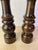 Mid-Century Modern Vintage Made in Japan Dark Hardwood Salt & Pepper Mill Set, Turned Wood Grinder Pair For Sale - Image 3 of 9