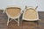 Late 20th Century Baker Furniture Faux Bamboo Accent Chairs with Upholstered Linen Cushions, Pair For Sale - Image 10 of 12
