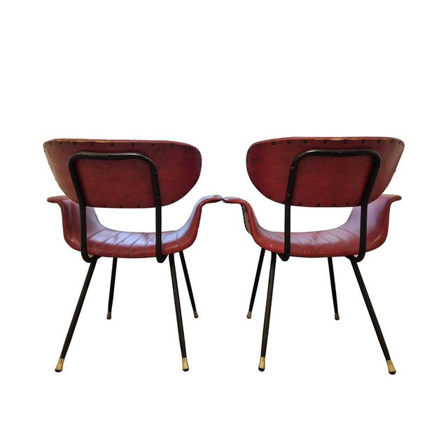 Gastone Rinaldi Italian Armchairs by Gastone Rinaldi for Rima, 1950s, Set of 2 For Sale - Image 4 of 16