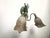 Metal Two-Light Wheat Ear Wall Lamp with Murano Glass, 1980s For Sale - Image 7 of 10