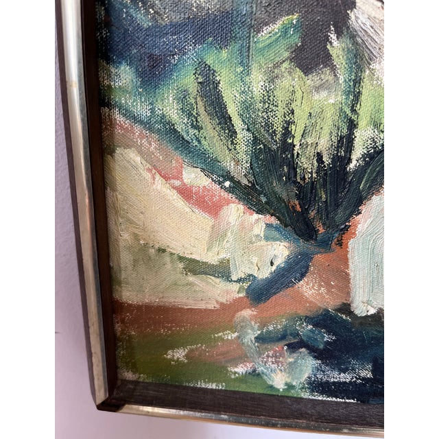 1990s Scarborough Acrylic on Canvas Painting of a Boy in the Country For Sale - Image 9 of 11