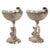 Late 19th Century Antique Pair German Silver Master Salts Grotto Shells Putti Dolphins Hannau 1890 For Sale - Image 5 of 17