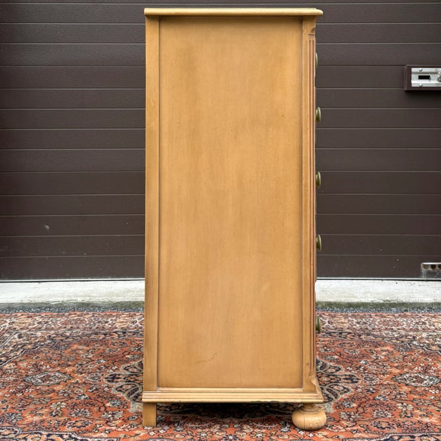 Mid 20th Century Drexel Country Farmhouse Paint Decorated Highboy Dresser For Sale - Image 10 of 18