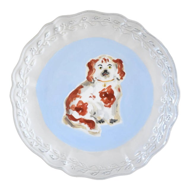 Thomas the Red & White Staffordshire Spaniel Portrait by Susannah Carson For Sale