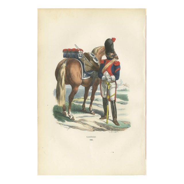 After Horace Vernet, Napoleonic Carabinier, 1843, Paper For Sale