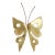 Mid-Century Brutalist Brass Butterfly Wall Hanging For Sale