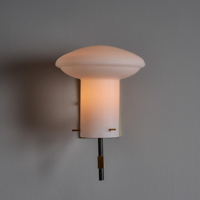 1970s Sculptural Glass and Brass Sconces Attributed to Ignazio Gardella - a Pair For Sale - Image 15 of 17