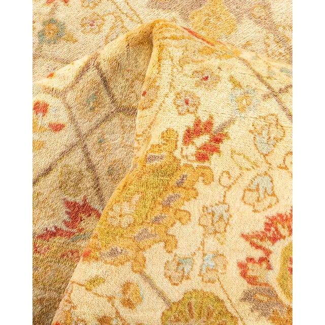 Textile Mogul, One-of-a-Kind Hand-Knotted Area Rug in Ivory, 4' 1" x 6' 5" For Sale - Image 7 of 8