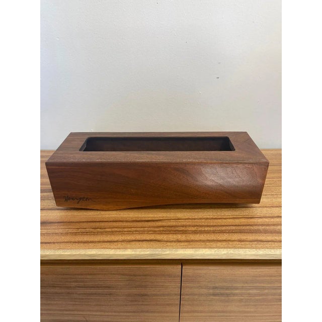 Vintage Decorative Signed Wood Carved Wall Art Gallery Piece. For Sale - Image 4 of 9