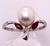 Contemporary 14 Karat White Gold Fashion Pearl Ring For Sale - Image 3 of 10