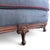 Vintage Union Jack Upholstered Sofa With Ornate Carved Wood Frame For Sale - Image 9 of 18